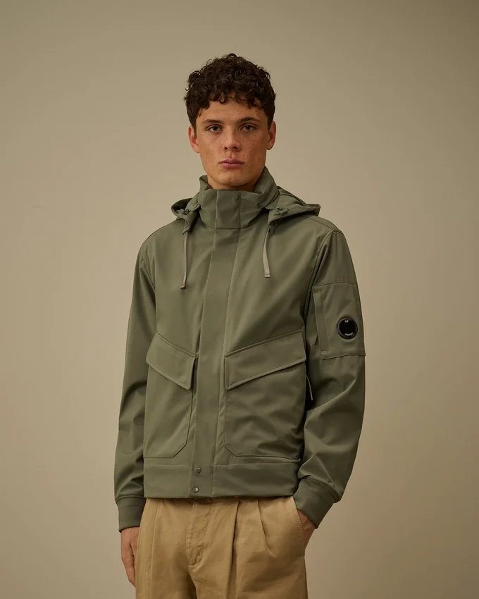C.P. Shell-R Hidden Hood Lens Jacke