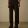 Cargo-Hose aus Stretch-Satin in regulärer Passform