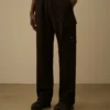 Cargo-Jogginghose aus diagonal geripptem Fleece