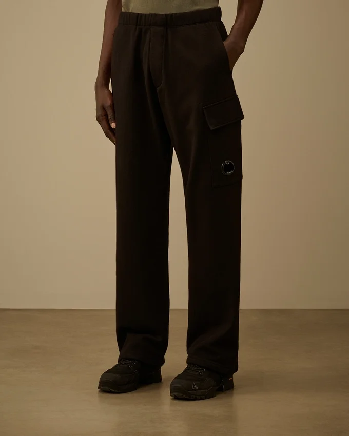 Cargo-Jogginghose aus diagonal geripptem Fleece