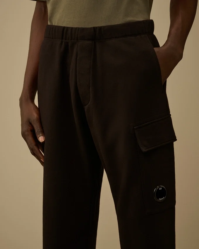 Cargo-Jogginghose aus diagonal geripptem Fleece