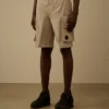 Cargo-Shorts aus Baumwoll-Gabardine mit Lens-Details