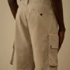 Cargo-Shorts aus Baumwoll-Gabardine mit Lens-Details