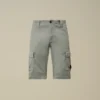 Cargo-Shorts aus Stretch-Satin mit Linsen