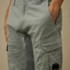 Cargo-Shorts aus Stretch-Satin mit Linsen