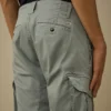 Cargo-Shorts aus Stretch-Satin mit Linsen