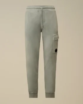 Cargo-Sweathose aus diagonal gewebtem Baumwollfleece mit Lens-Detail