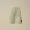Cargo-Sweatshorts aus diagonal gewebtem Baumwollfleece