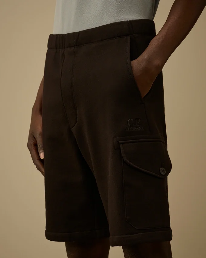 Diagonal-Fleece-Cargo-Sweatshorts
