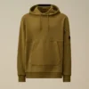 Diagonal-Fleece-Kapuzen-Lens-Sweatshirt