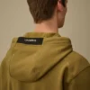 Diagonal-Fleece-Kapuzen-Lens-Sweatshirt