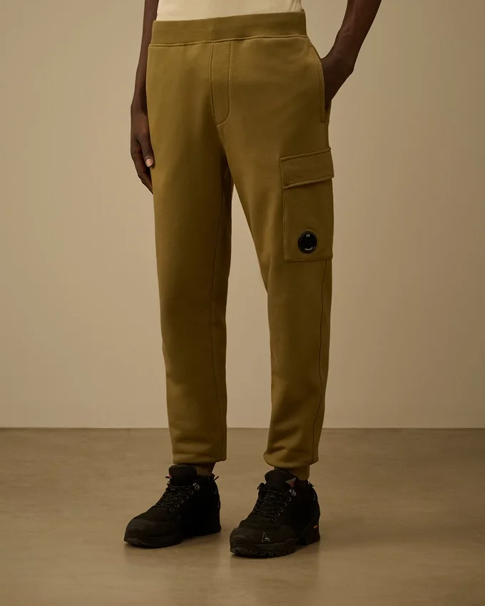 Diagonal Raised Fleece Cargo Lens Jogginghose