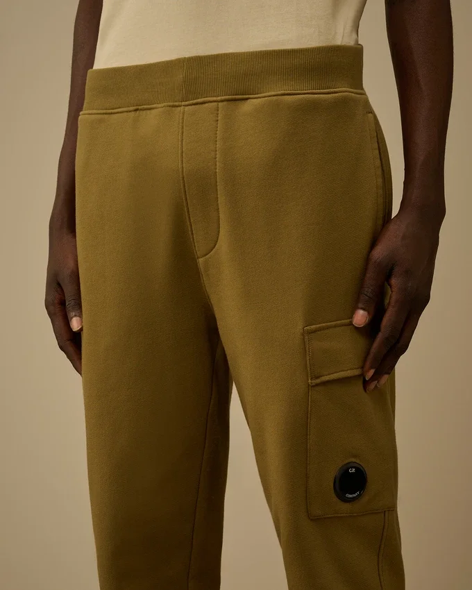 Diagonal Raised Fleece Cargo Lens Jogginghose