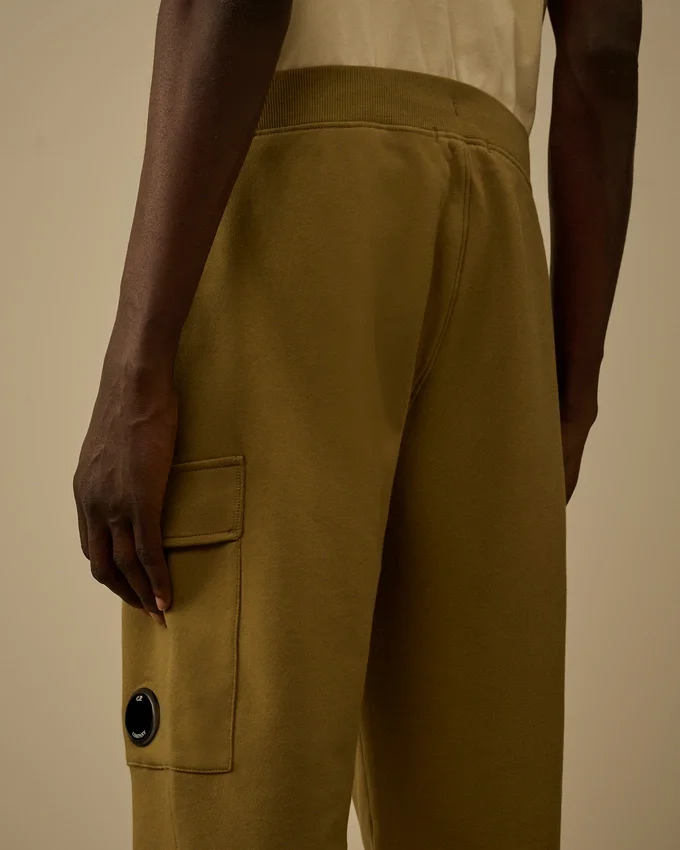 Diagonal Raised Fleece Cargo Lens Jogginghose