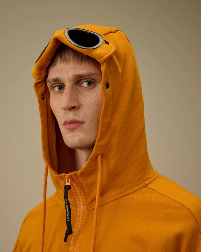 Diagonal Raised Fleece Goggle Sweatshirt