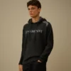Doppelt gefärbter Kapuzenpullover aus Baumwoll-Chenille