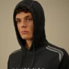 Doppelt gefärbter Kapuzenpullover aus Baumwoll-Chenille