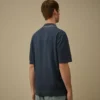 Doppelt gefärbtes Polohemd aus Baumwollkrepp