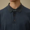 Doppelt gefärbtes Polohemd aus Baumwollkrepp