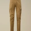 Ergonomische Cargo-Hose aus Stretch-Satin mit Logo