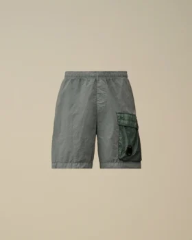 Flatt Nylon-Cargo-Badeshorts mit gemischten Linsen