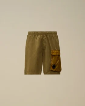 Flatt Nylon-Cargo-Badeshorts mit gemischten Linsen