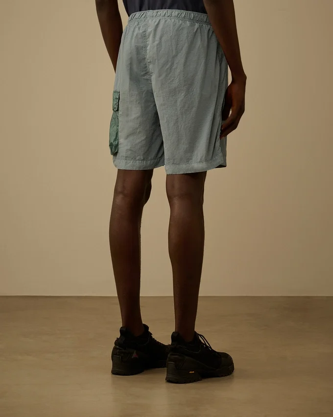 Flatt Nylon-Cargo-Badeshorts mit gemischten Linsen