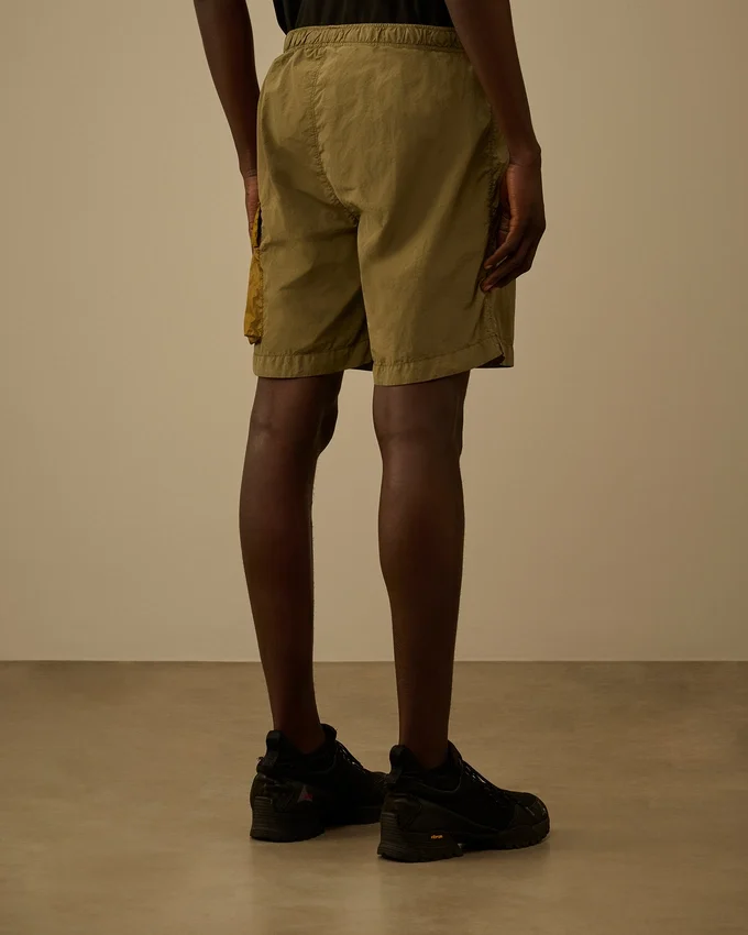 Flatt Nylon-Cargo-Badeshorts mit gemischten Linsen
