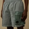 Flatt Nylon-Cargo-Badeshorts mit gemischten Linsen