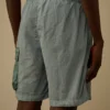 Flatt Nylon-Cargo-Badeshorts mit gemischten Linsen
