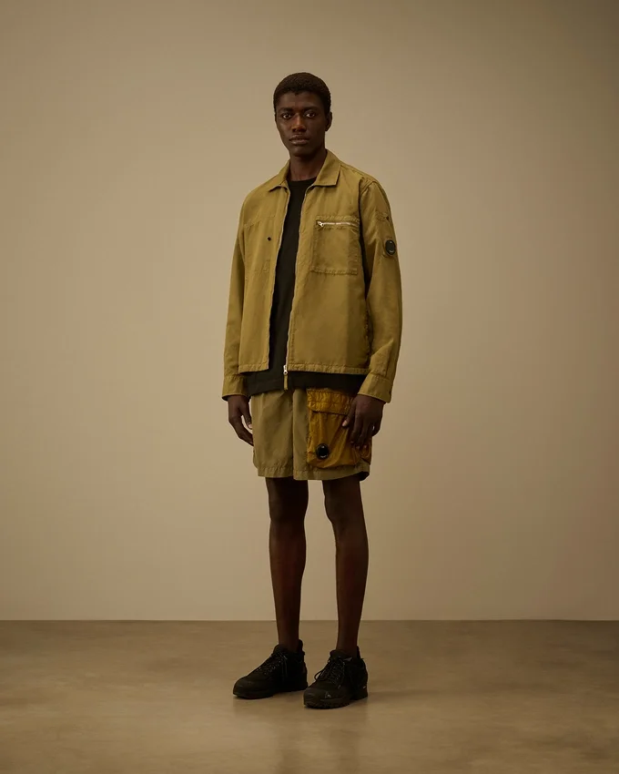 Flatt Nylon-Cargo-Badeshorts mit gemischten Linsen