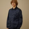 Flatt Nylon-Jacke mit gemischten Knöpfen und Linsen