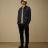 Flatt Nylon-Jacke mit gemischten Knöpfen und Linsen