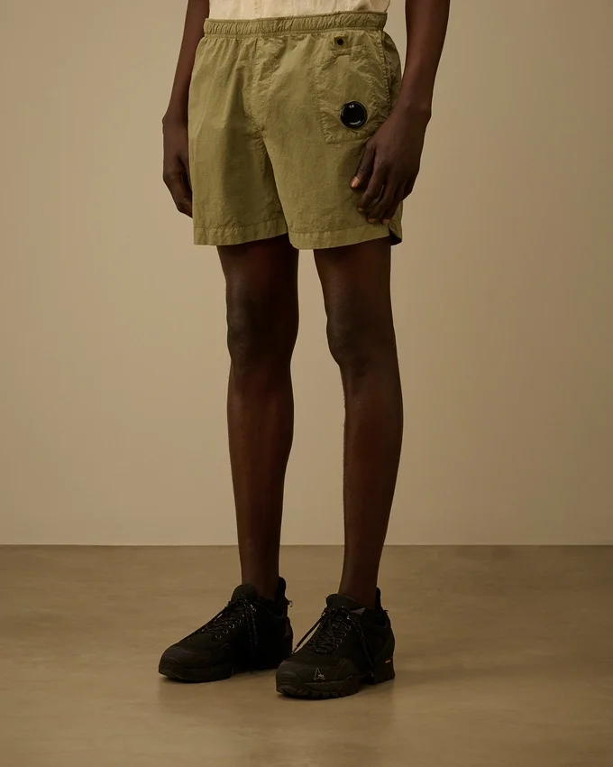 Flatt Nylon-Lens-Badeshorts