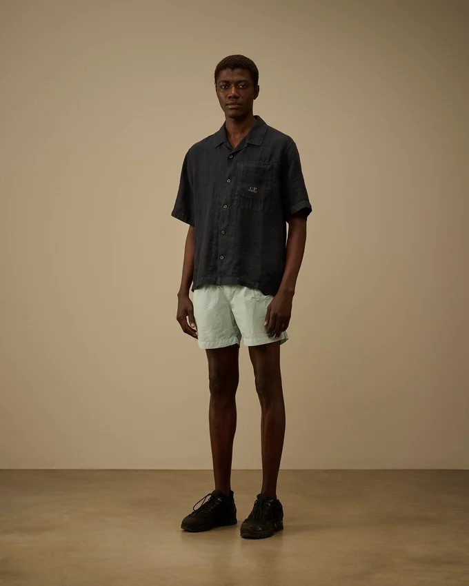 Flatt Nylon-Lens-Badeshorts