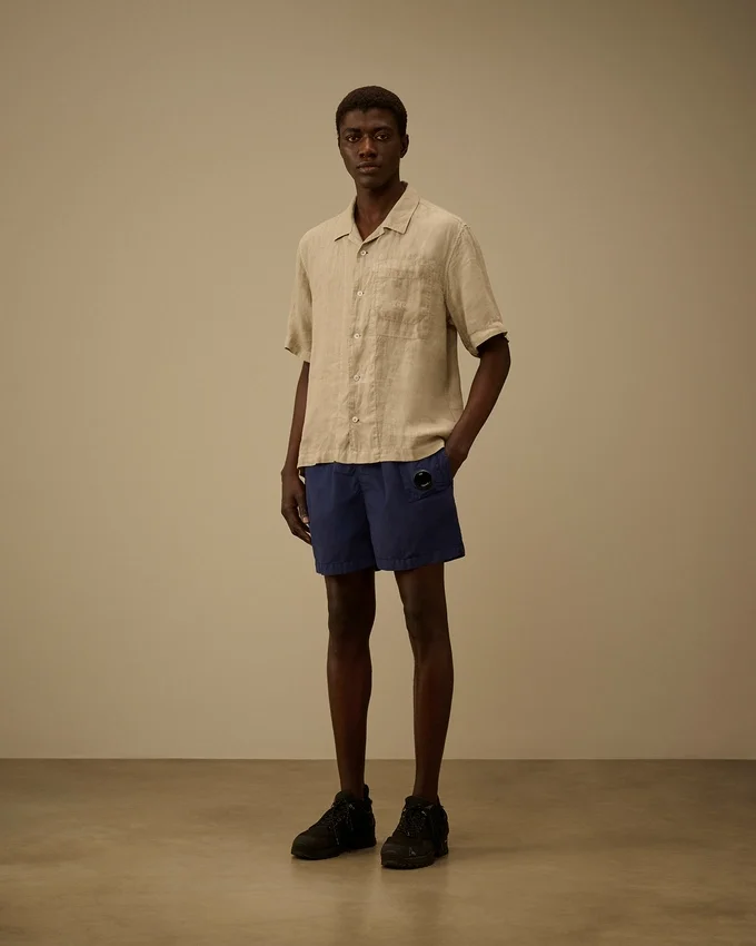Flatt Nylon-Lens-Badeshorts