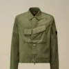 Heavy Chrome-R Overshirt mit Reißverschluss und Brillen-Detail