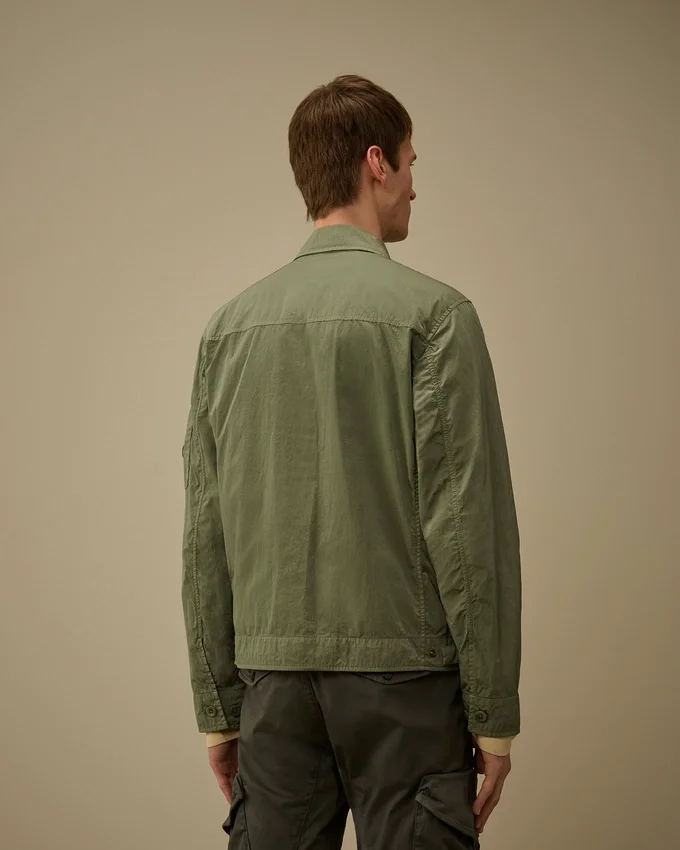 Heavy Chrome-R Overshirt mit Reißverschluss und Brillen-Detail