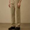 Hose aus Baumwolle/Leinen ohne Seitennähte