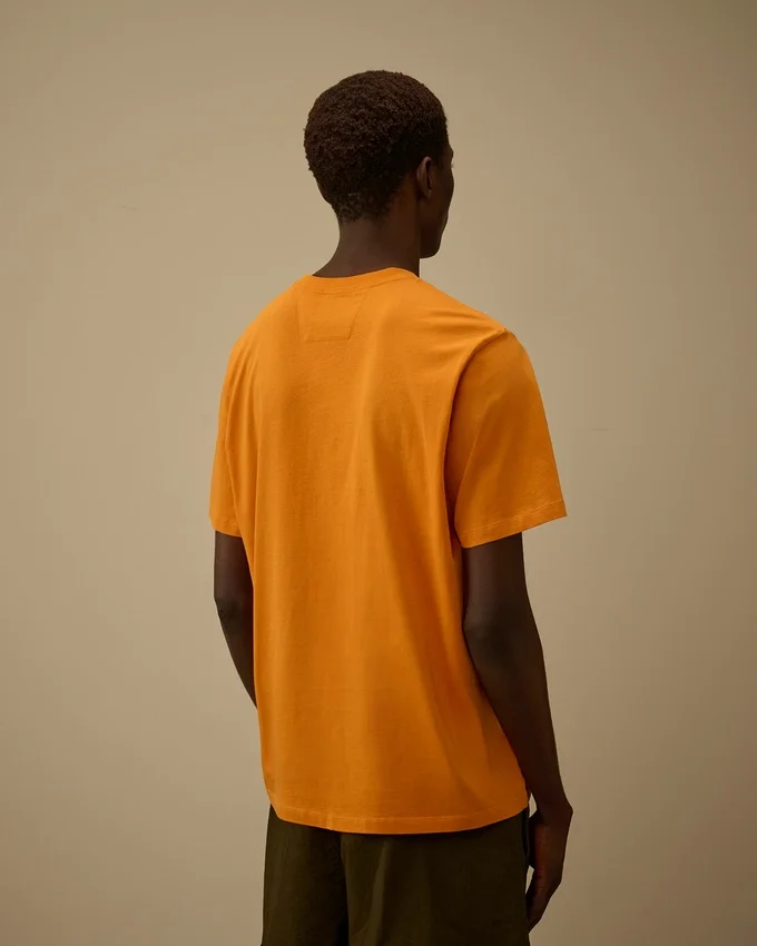 Jersey 30/1 Kurzarm-Hemd mit Logo-Etikett
