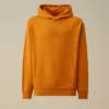 Kapuzen-Sweatshirt aus diagonal gewebtem Baumwoll-Fleece