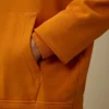 Kapuzen-Sweatshirt aus diagonal gewebtem Baumwoll-Fleece