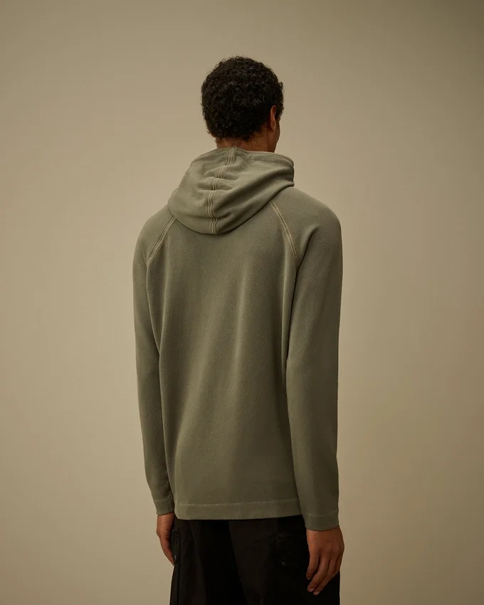 Kapuzen-Sweatshirt aus schwerem Piqué