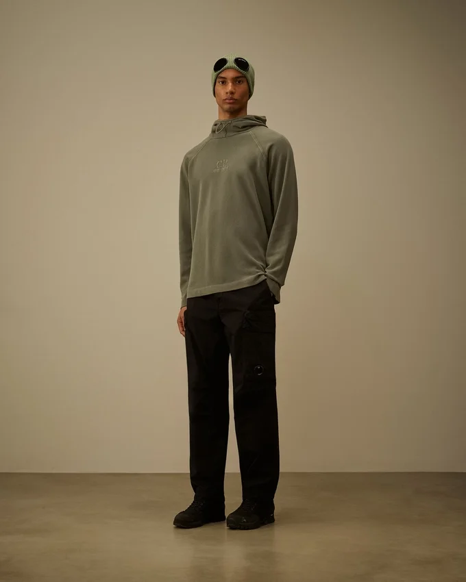 Kapuzen-Sweatshirt aus schwerem Piqué