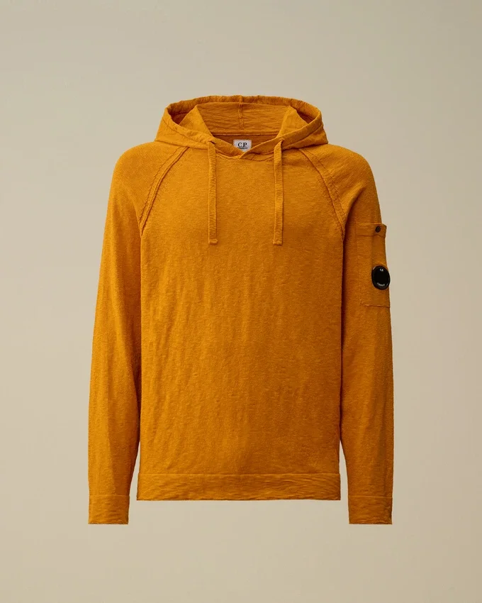 Kapuzenpullover aus Baumwolle/Nylon mit Lens-Elementen