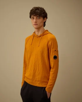 Kapuzenpullover aus Baumwolle/Nylon mit Lens-Elementen