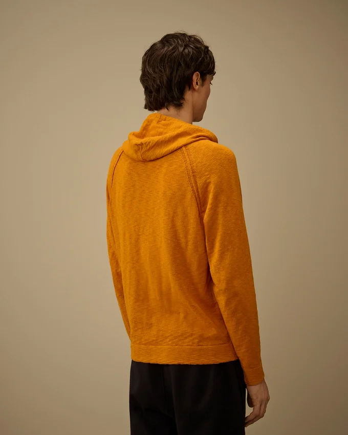 Kapuzenpullover aus Baumwolle/Nylon mit Lens-Elementen