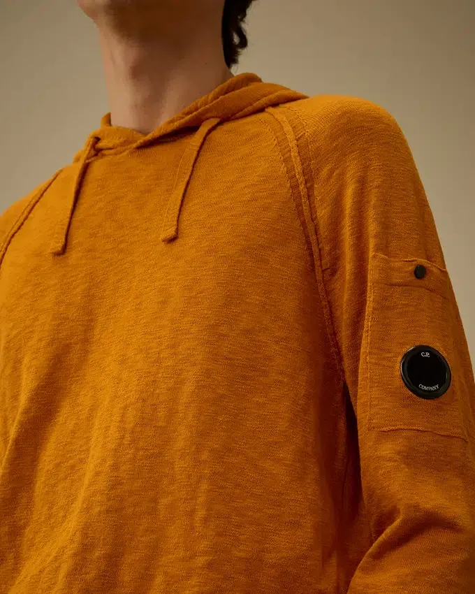 Kapuzenpullover aus Baumwolle/Nylon mit Lens-Elementen