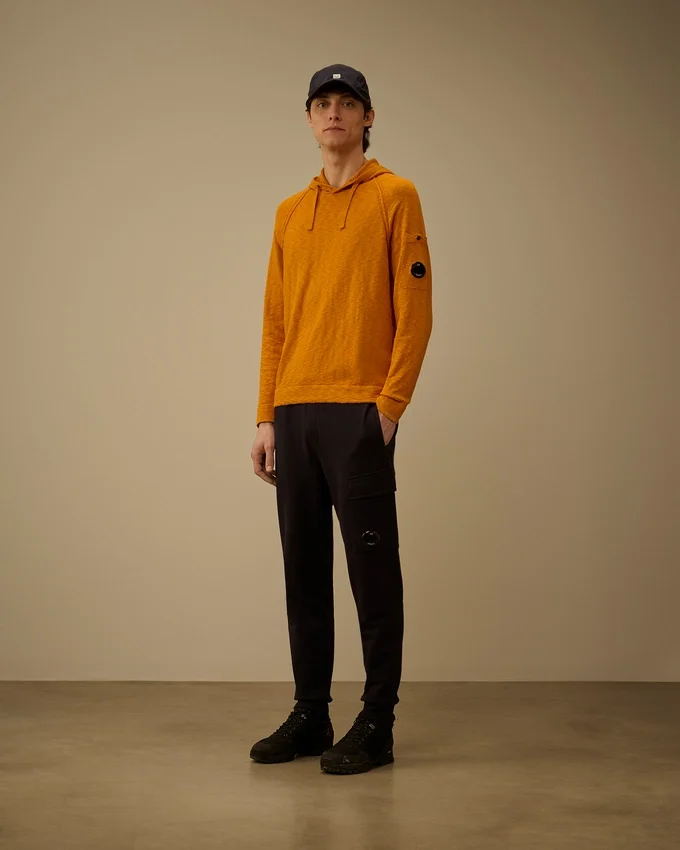 Kapuzenpullover aus Baumwolle/Nylon mit Lens-Elementen
