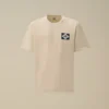 Kompaktes 20/1-Jersey-Hemd mit kurzen Ärmeln und Logo